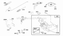 Control Bracket Assy Diagram and Parts List for  Briggs and Stratton Engine